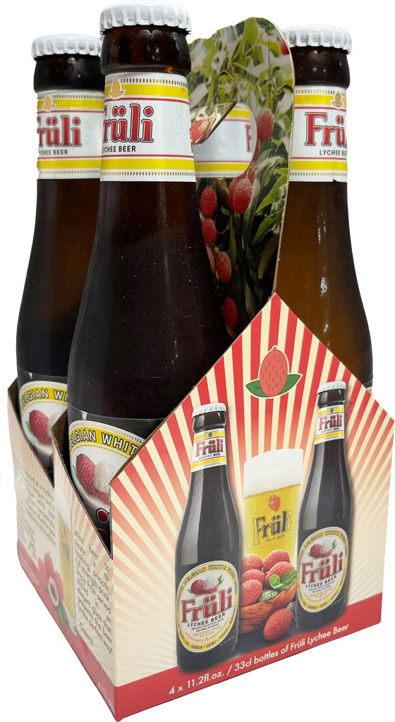 Fruli Lychee Beer 4pk Btls-0