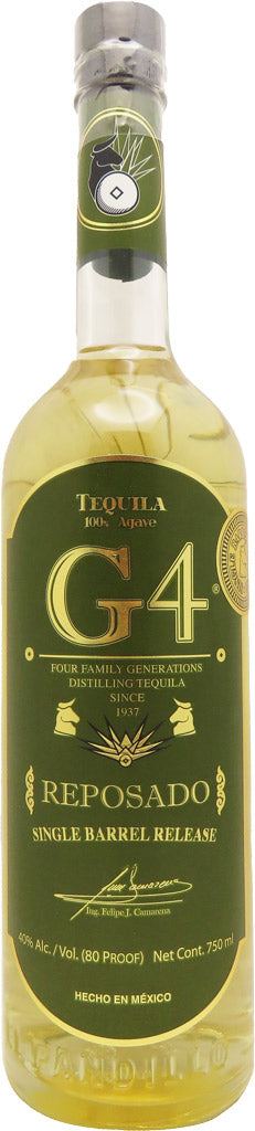 G4 Tequila Single Barrel Reposado 750ml-0