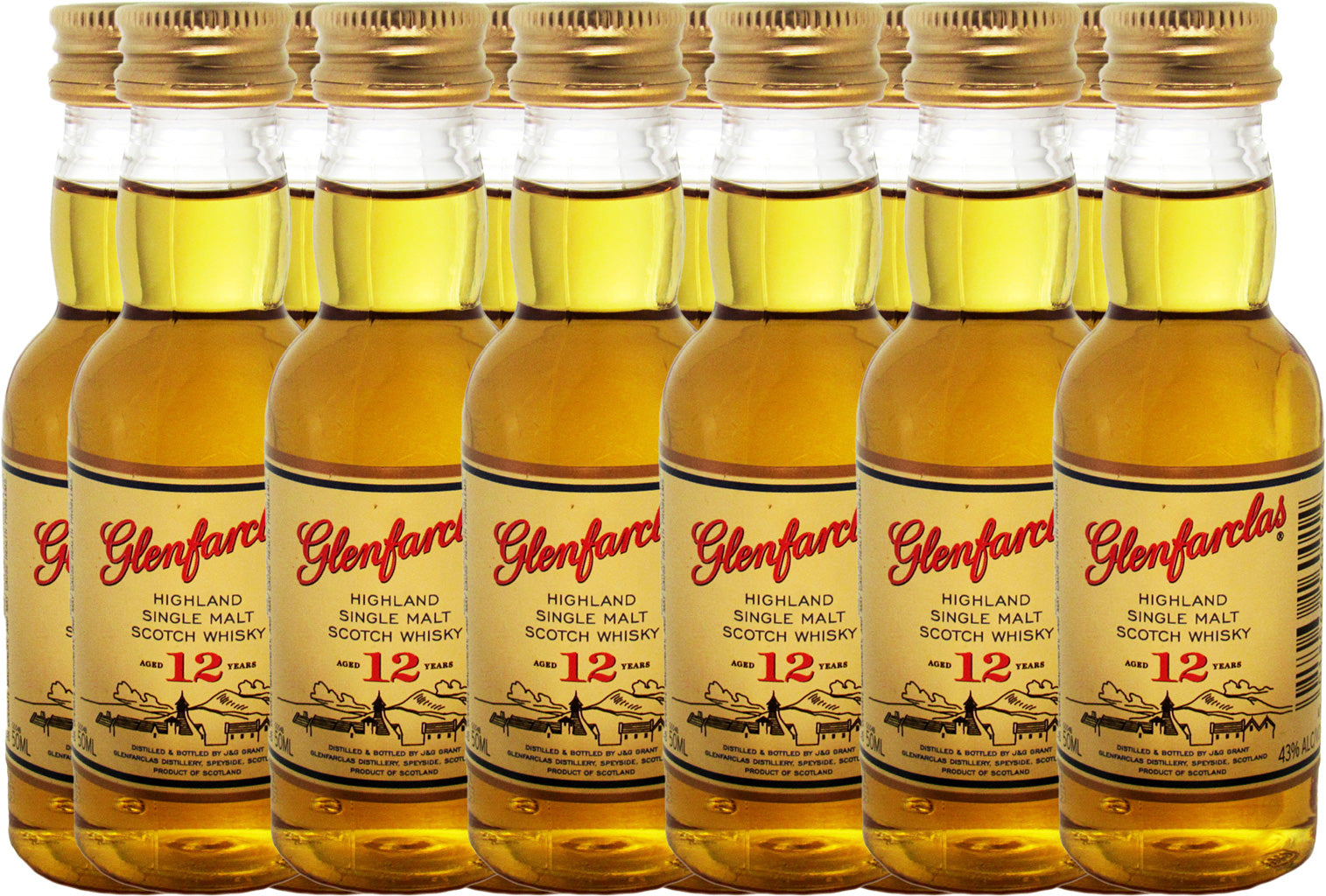 Glenfarclas 12 Year Old Single Malt Whisky 50ml 12pk-0