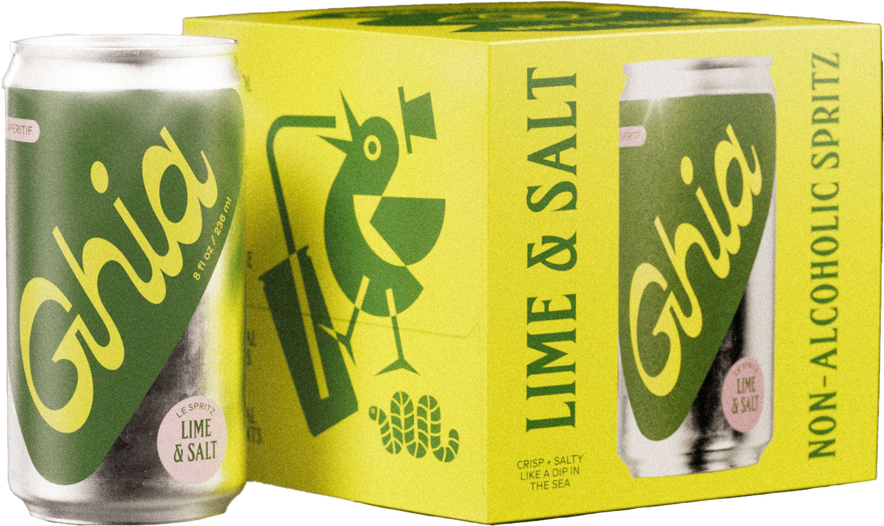 Ghia Non-Alcohol Lime & Salt Spritz 4pk Cans-0