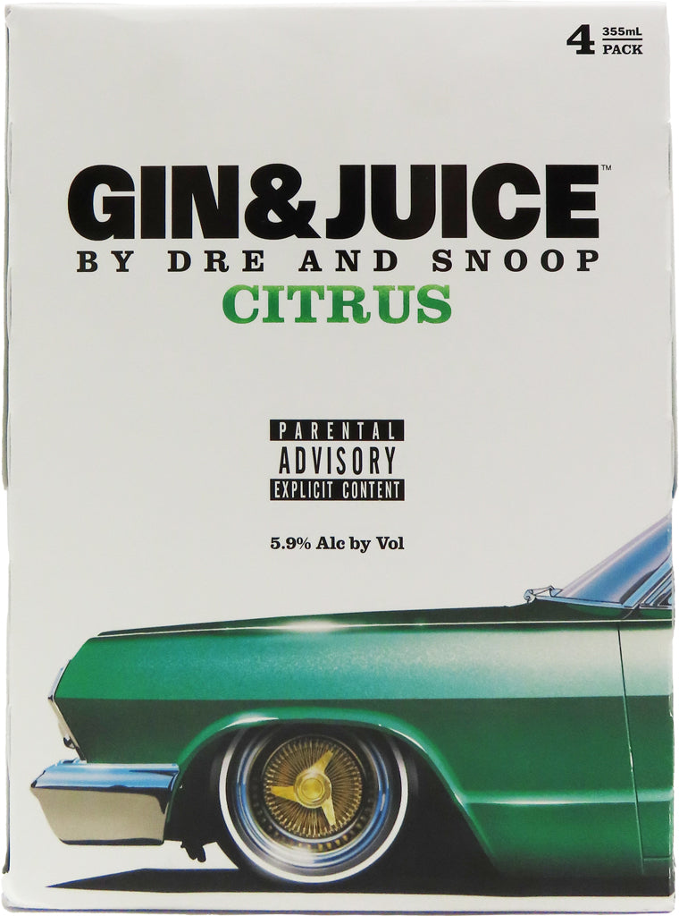 Gin & Juice Citrus Cockatil by Dre and Snoop 4pk Cans-0
