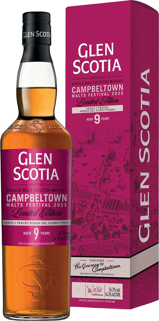 Glen Scotia Single Malt Campbeltown Malts Festival 9 Year Old 2025 750ml-0