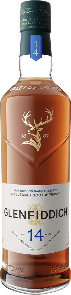 Glenfiddich 14 Year Old Bourbon Barrel Reserve Single Malt Whisky 750ml-0