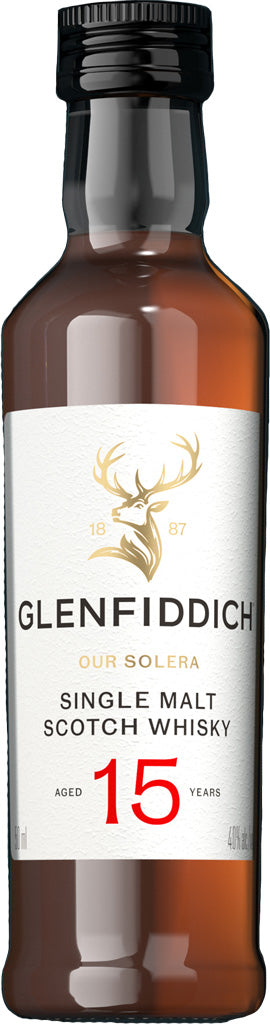 Glenfiddich 15 Year Old Single Malt Whisky 50ml-0