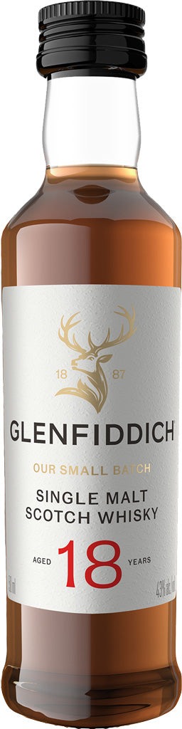 Glenfiddich 18 Year Old Single Malt Whisky 50ml-0