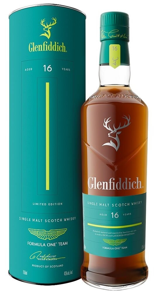 Glenfiddich Aston Martin F1 16 Year Single Malt Whisky 750ml-0