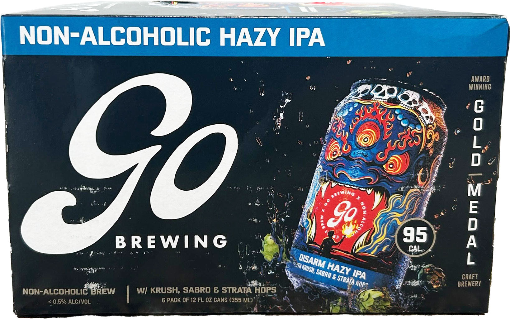 Go Brewing Non-Alcoholic Disarm Hazy IPA 6pk Cans-0
