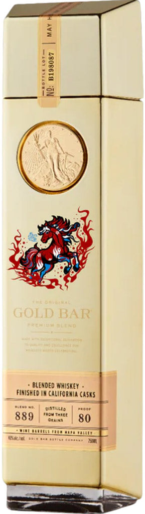 Gold Bar American Whiskey Lunar New Year Horse 750ml-0