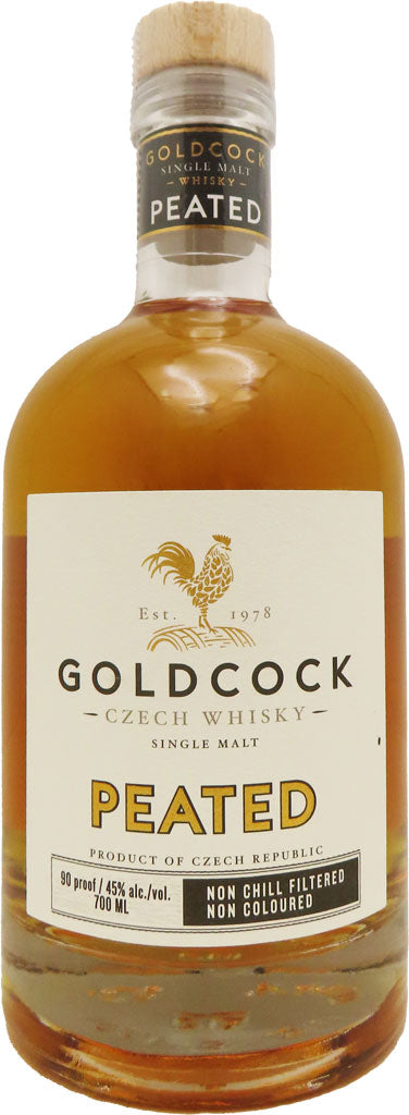 Gold Cock Peated Single Malt Whisky 700ml-0