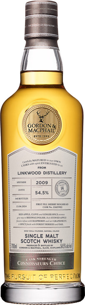 Gordon & Macphail Connoisseurs Choice 14 Year Old Linkwood Single Malt Scotch Whiskey 2009 700ml-0