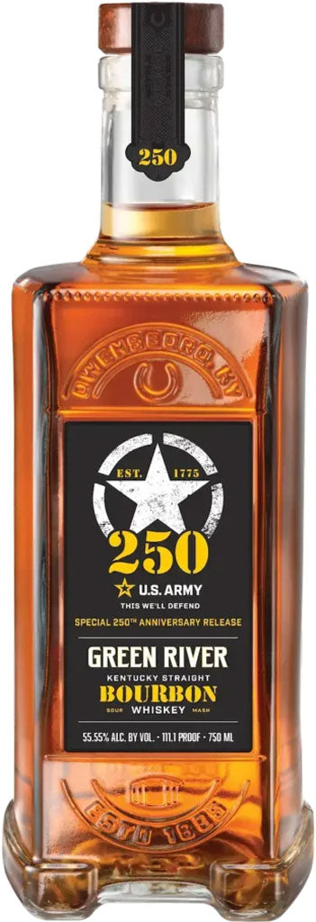 Green River U.S. Army 250th Anniversary Release Kentucky Straight Bourbon Whiskey 750ml-0