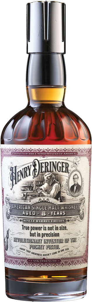 H. Deringer Cask Strength 8 Year Old Single Malt Whiskey 750ml-0
