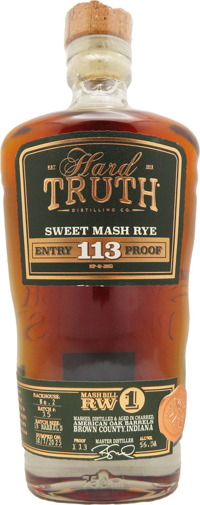 Hard Truth Sweet Mash Rye Whiskey 750ml-0