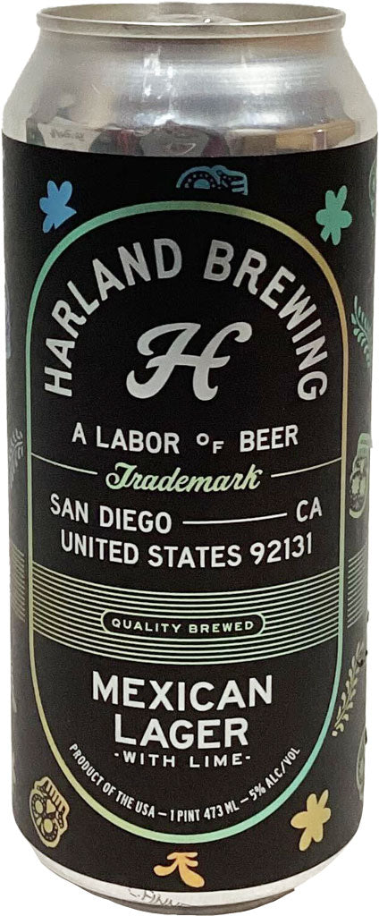 Harland Brewing Mexican Lager w/ Lime 16oz Can-0