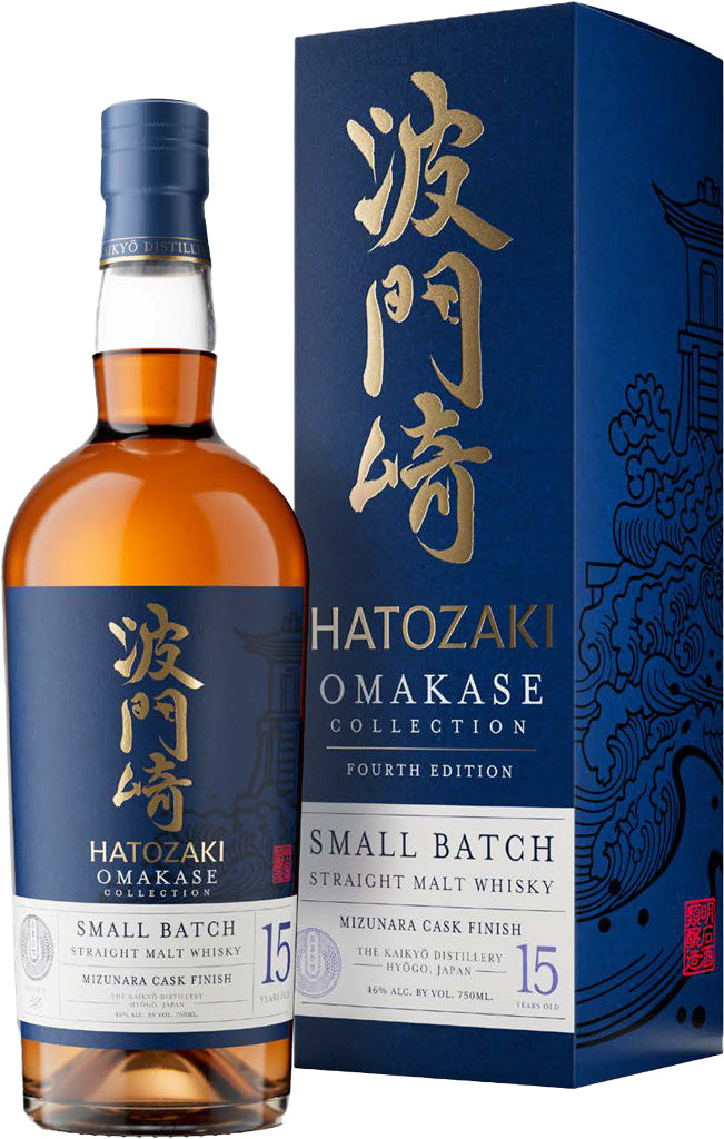 Hatozaki Omakase Collection Japanese Small Batch Straight Malt Whisky 15 Year Old 750ml-0