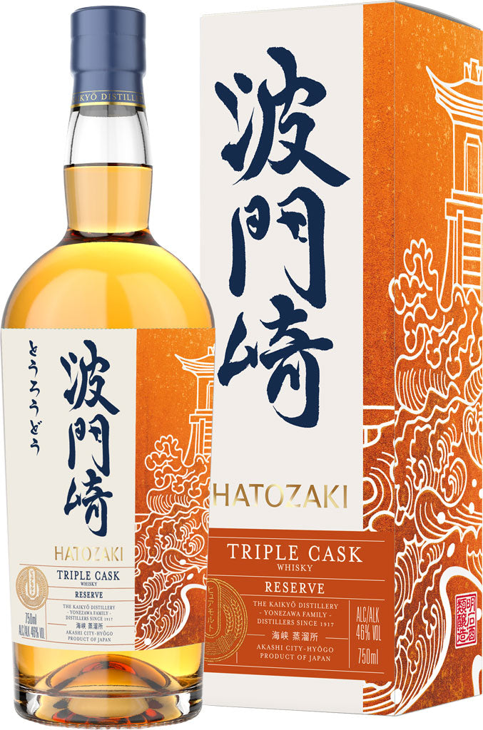 Hatozaki Triple Cask Reserve Japanese Whiskey 750ml-0