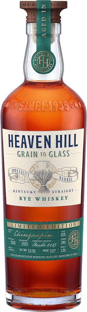 Heaven Hill Grain to Glass Chinquapin Oak Straight Rye Whiskey 700ml-0