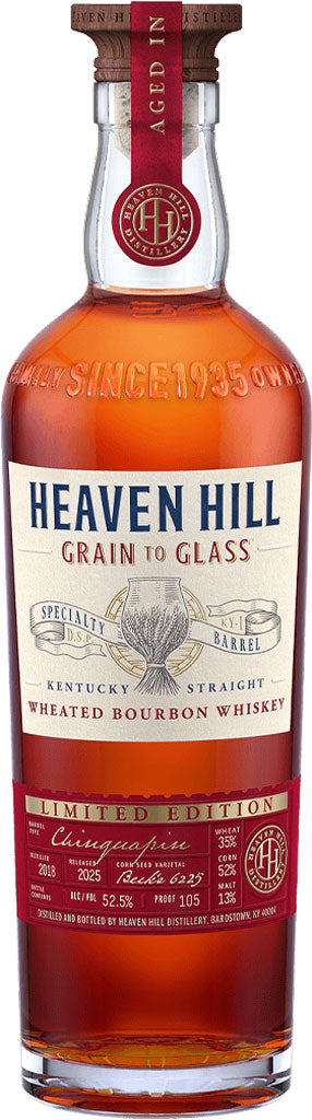 Heaven Hill Grain to Glass Chinquapin Oak Straight Wheated Bourbon Whiskey 700ml-0