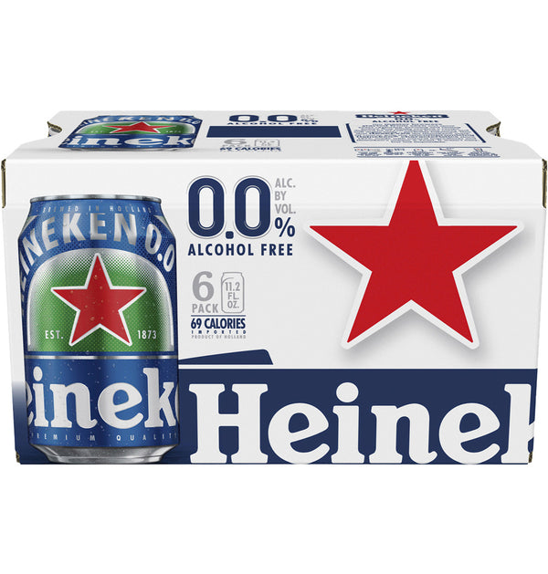 Heineken 0.0 Alcohol-Free Lager 6pk Cans