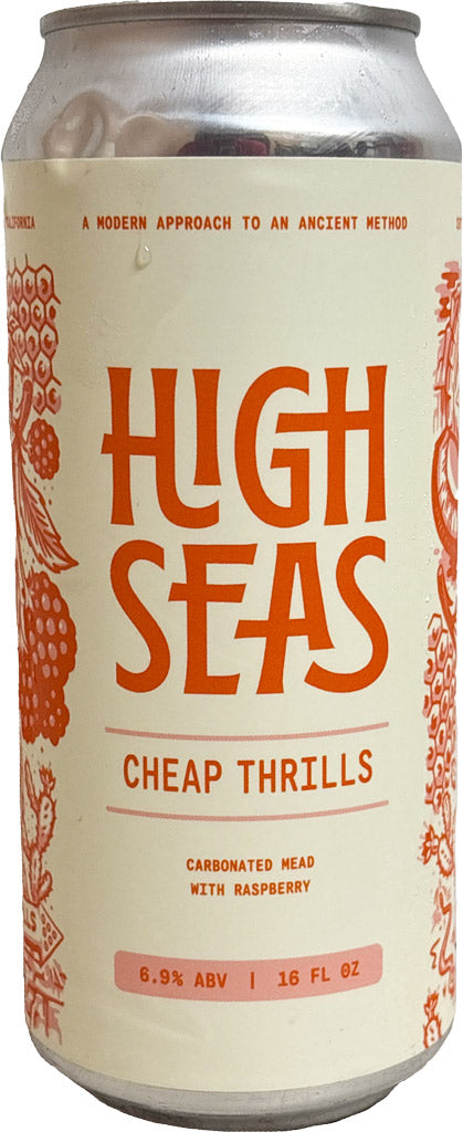 High Seas Cheap Thrills Carbonated Mead With Raspberry 16oz Can-0