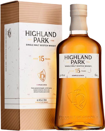 Highland Park Single Malt Whisky 15 Year Old 750ml-0