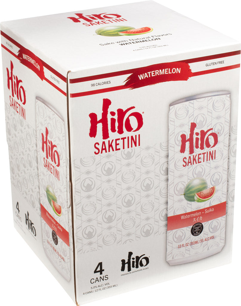 Hiro Saketini Watermelon Suika Sake 4pk-0