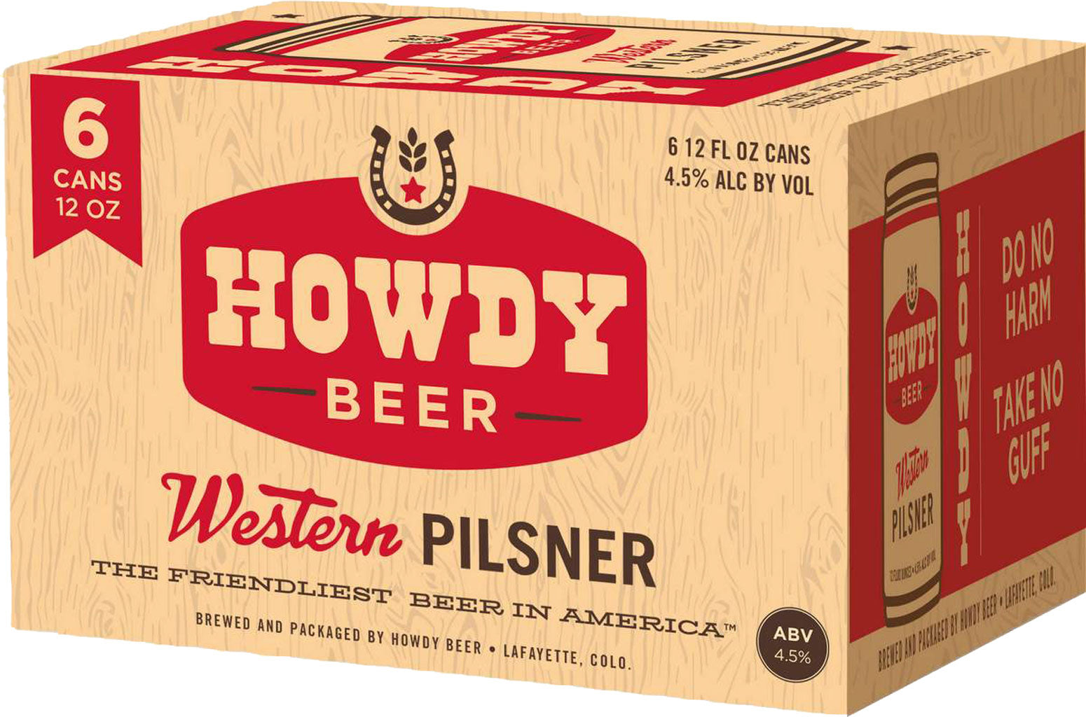 Howdy Beer Western Pilsner 12oz 6pk Cans-0