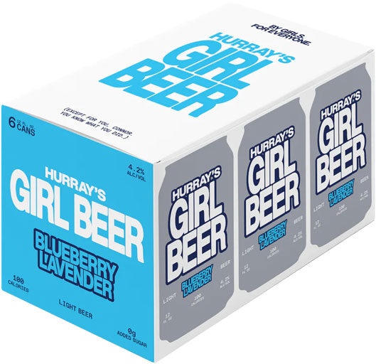 Hurray's Girl Beer Blueberry Lavendar 6pk Can-0