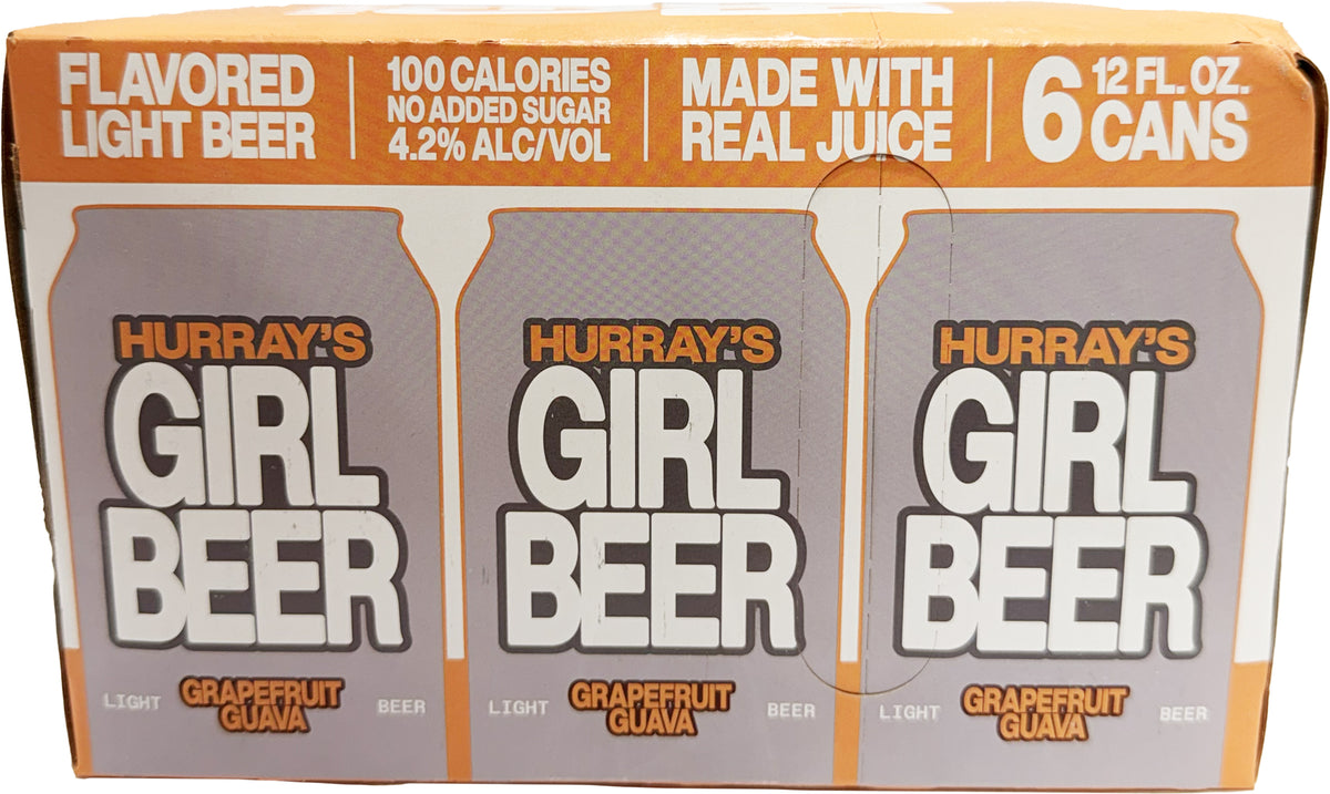 Hurray's Girl Beer Grapefruit Guava 6pk Can-0