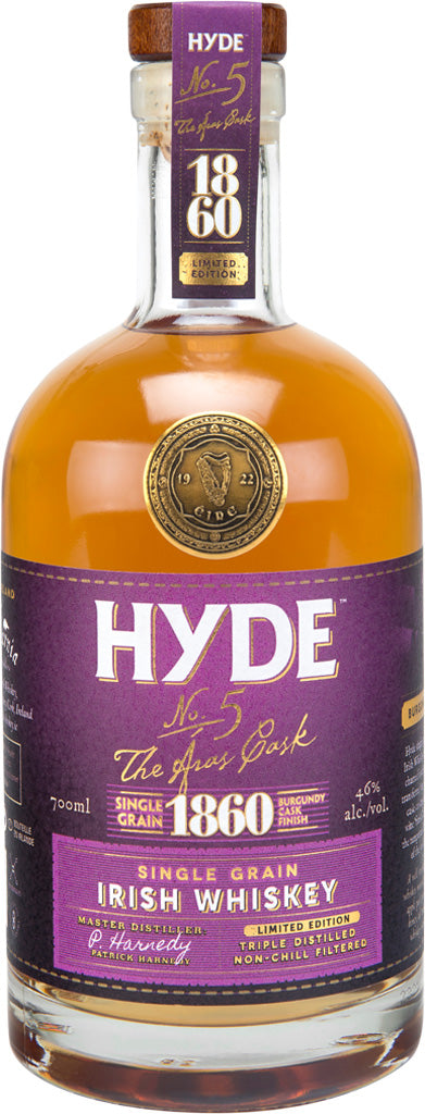 Hyde No.5 Irish Whiskey Burgundy Cask 750ml-0