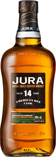 Isle Of Jura 14 Year Old American Rye Cask Single Malt Scotch Whisky 750ml-0
