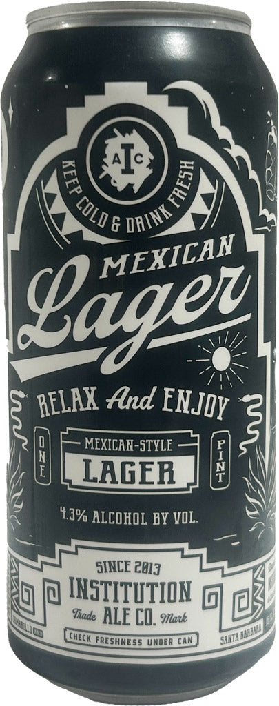 Institution Ale Co. Mexican Lager 16oz Can-0