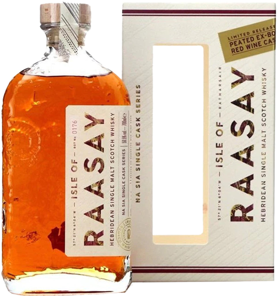 Isle of Raasay Peated Ex-Bordeaux Red Wine Single Cask Single Malt Whisky 700ml-0