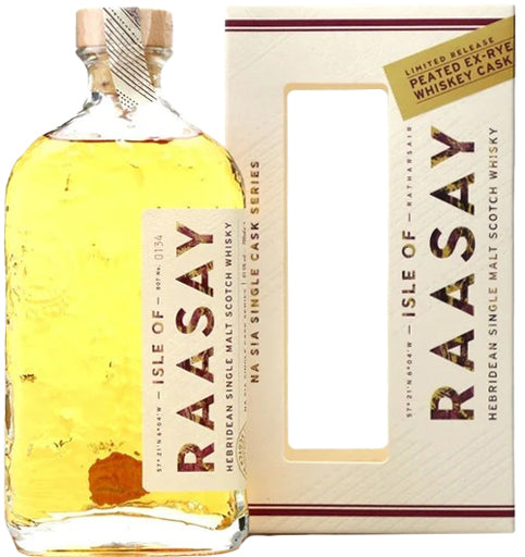Isle of Raasay Peated Ex-Rye Whiskey Single Cask Hebridean Single Malt Scotch Whisky 700ml-0