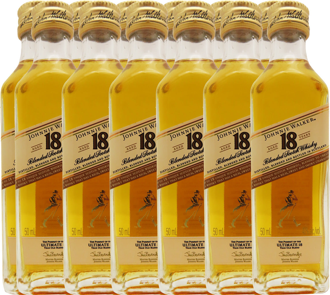 Johnnie Walker 18 Year Old Blended Scotch Whisky 50ml 12pk-0