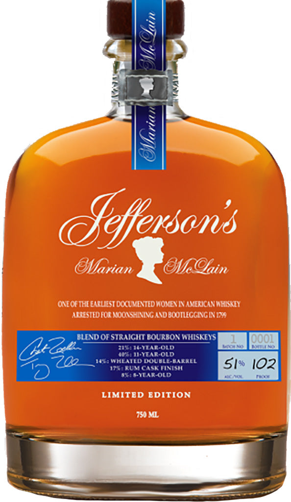 Jefferson's Marian McLain Limited Edition Bourbon 750ml