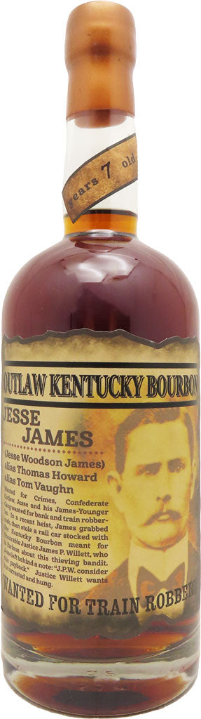 Jesse James Outlaw Bourbon Whiskey 7 Year Old 109.4 Proof 750ml-0