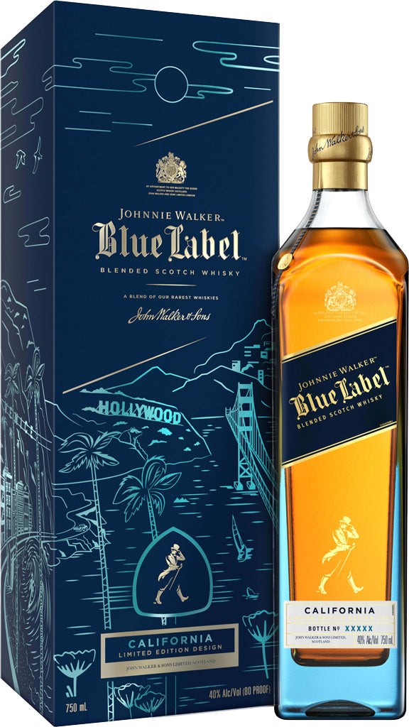 Johnnie Walker Blue Label California Edition Blended Scotch Whisky 750ml-0