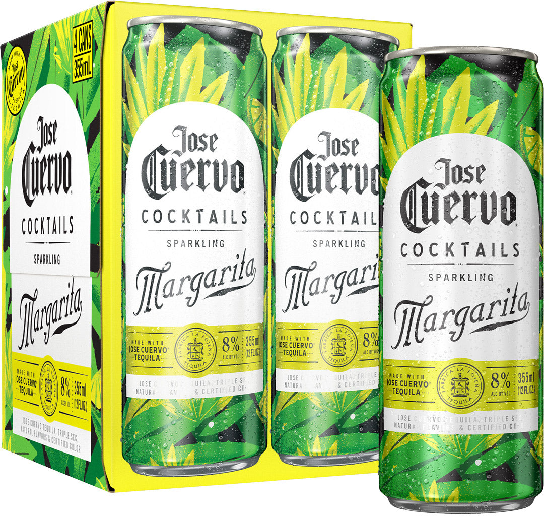 Jose Cuervo Sparkling Margarita 4pk 355ml Can-0