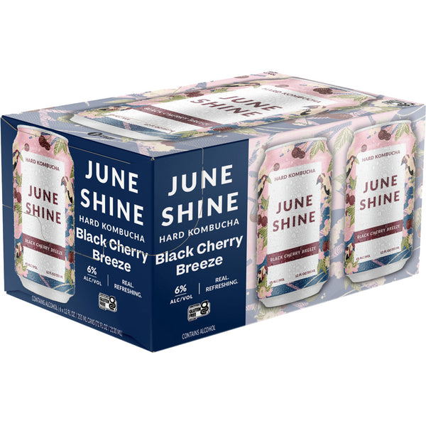 June Shine Black Cherry Breeze Kombucha 6pk Cans