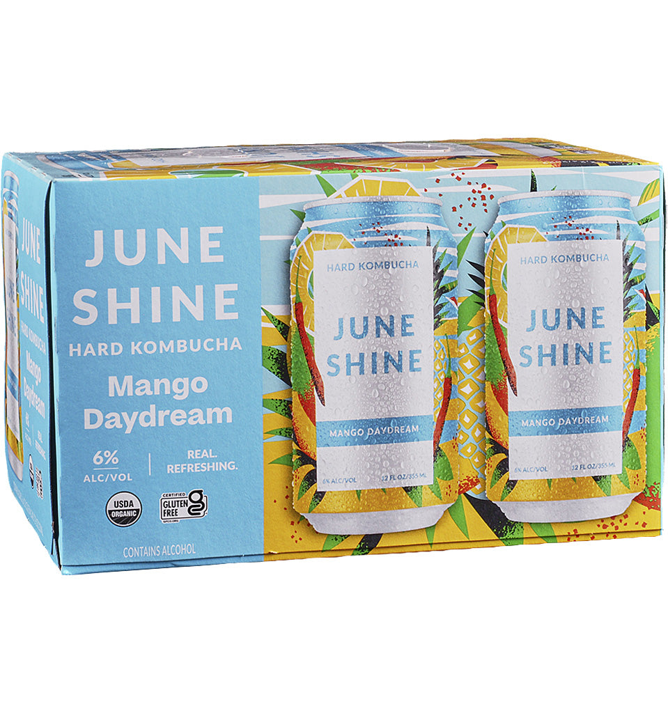 June Shine Mango Daydream Hard Kombucha 6pk Cans-0
