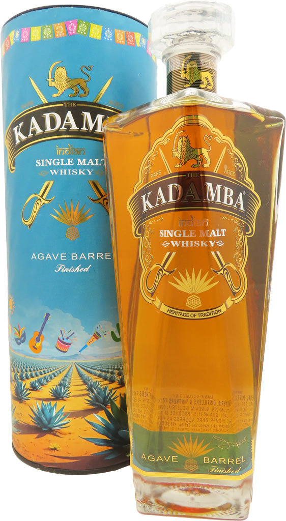 Kadamba Agave Barrel Finish Indian Single Malt Whisky 750ml-0