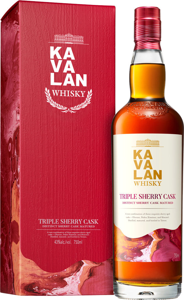 Kavalan Triple Sherry Cask Matured Single Malt Whisky 750ml-0