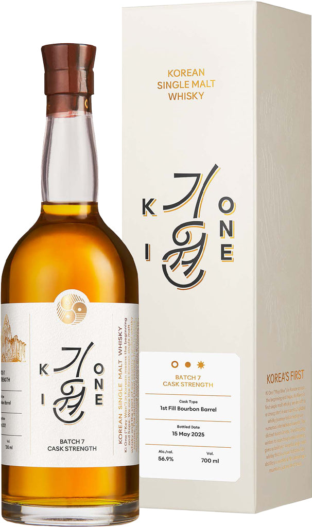 Ki One 1st Fill Bourbon Barrel Batch 7 Cask Strength Korean Single Malt Whisky 700ml-0
