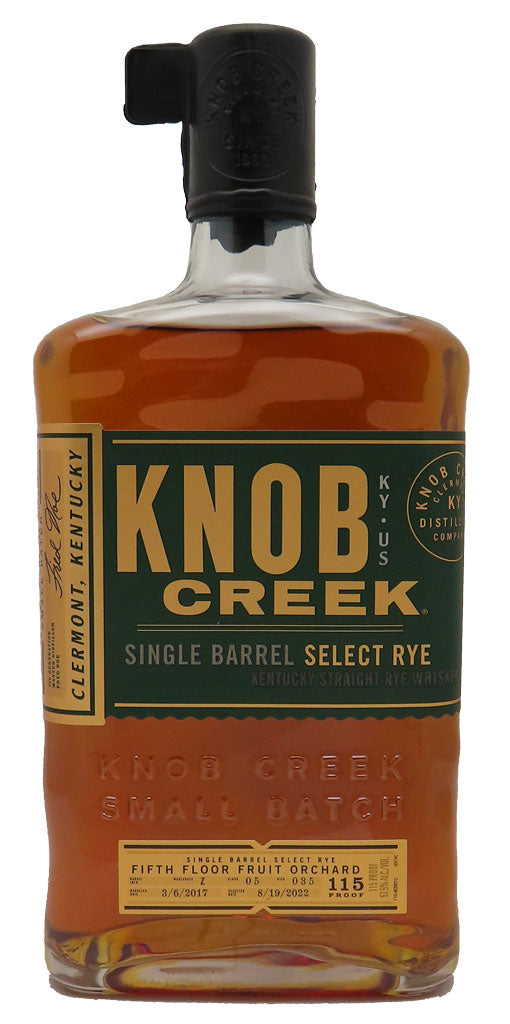 Knob Creek "Fifth Floor Fruit Orchard" Mission Exclusive Single Barrel 57.5% Kentucky Rye Whiskey 750ml