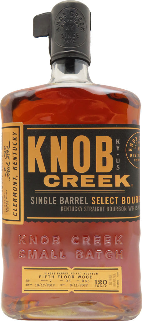Knob Creek "Mission Exclusive-Fifth Floor Wood" 9 Year Old Single Barrel 120 Proof Kentucky Bourbon 750ml