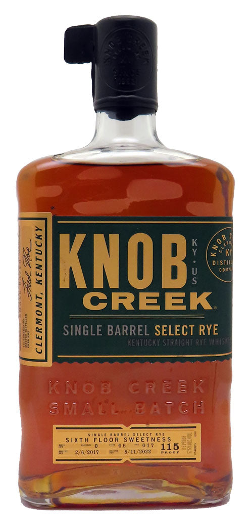 Knob Creek "Sixth Floor Sweetness" Mission Exclusive Single Barrel 57.5% Kentucky Rye Whiskey 750ml