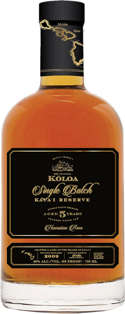 Koloa Kaua'i Reserve Single Batch Rum 5 Year Old 750ml-0