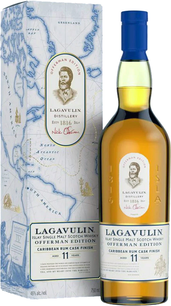 Lagavulin Offerman Edition 11 Year Old Caribbean Rum Cask Finish Single Malt Whisky 750ml-0
