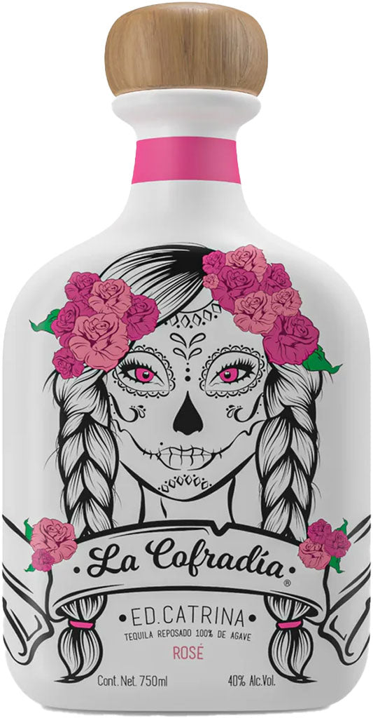 La Cofradia Ed Catrina Tequila Reposado Rose 750ml-0